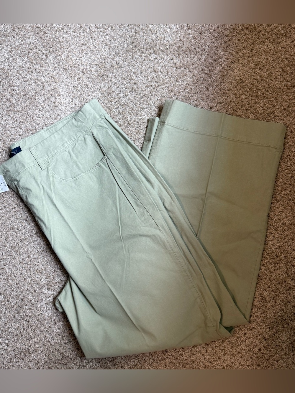 JCrew High Rise Wide Leg Crop Pant